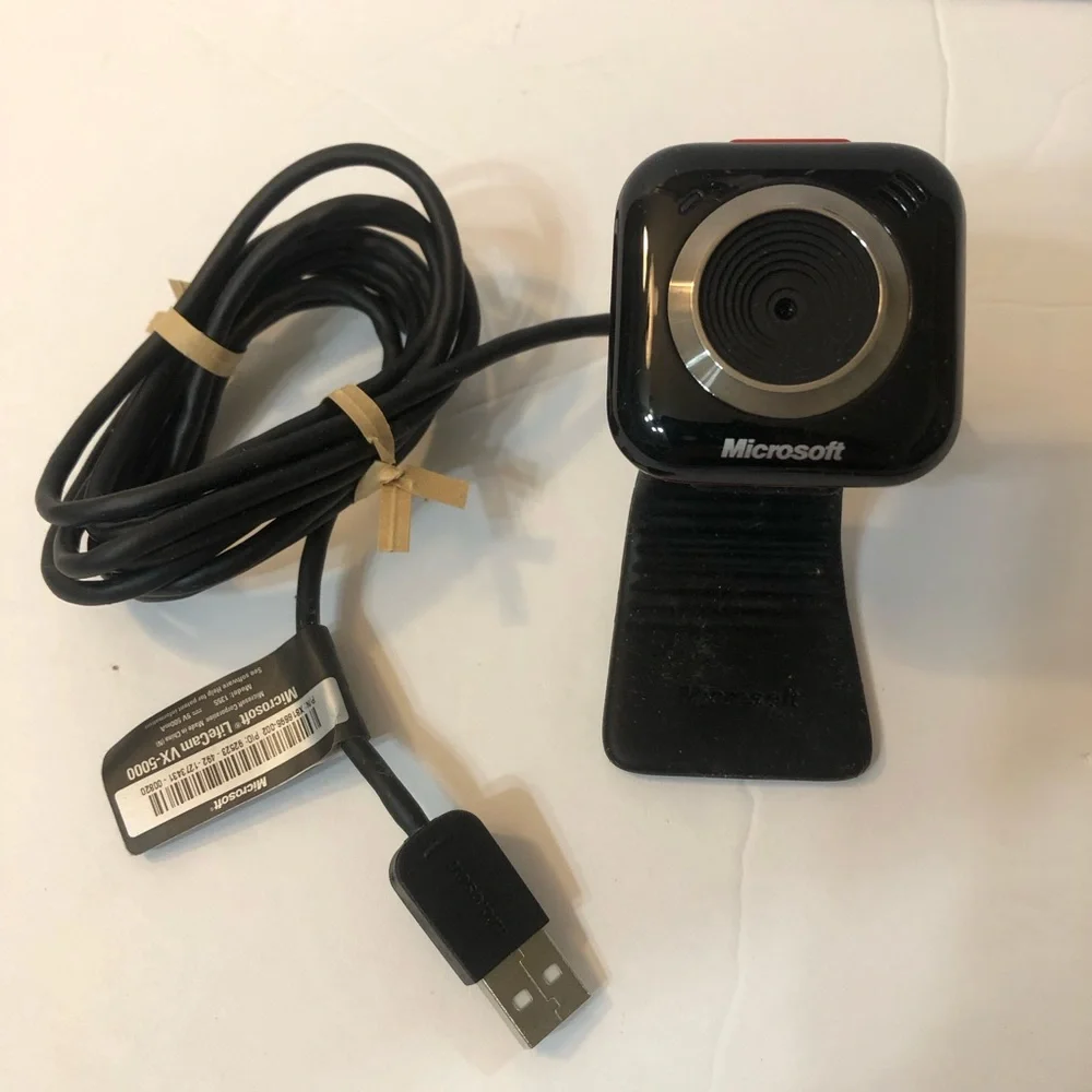 Microsoft LifeCam VX-5000 Black and Silver Webcam
